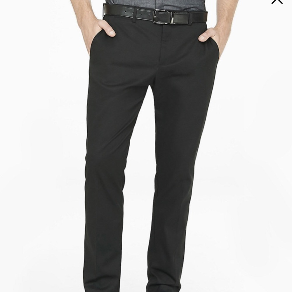 Black slim fit stretch dress pant. Good condition